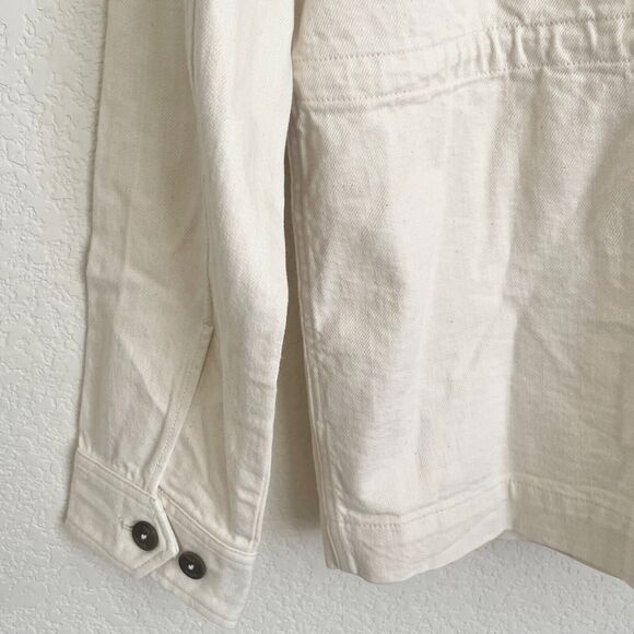 Ted Baker London Mens Summer Utility Jacket Cotton Cream Size 3 - Picture 7 of 11